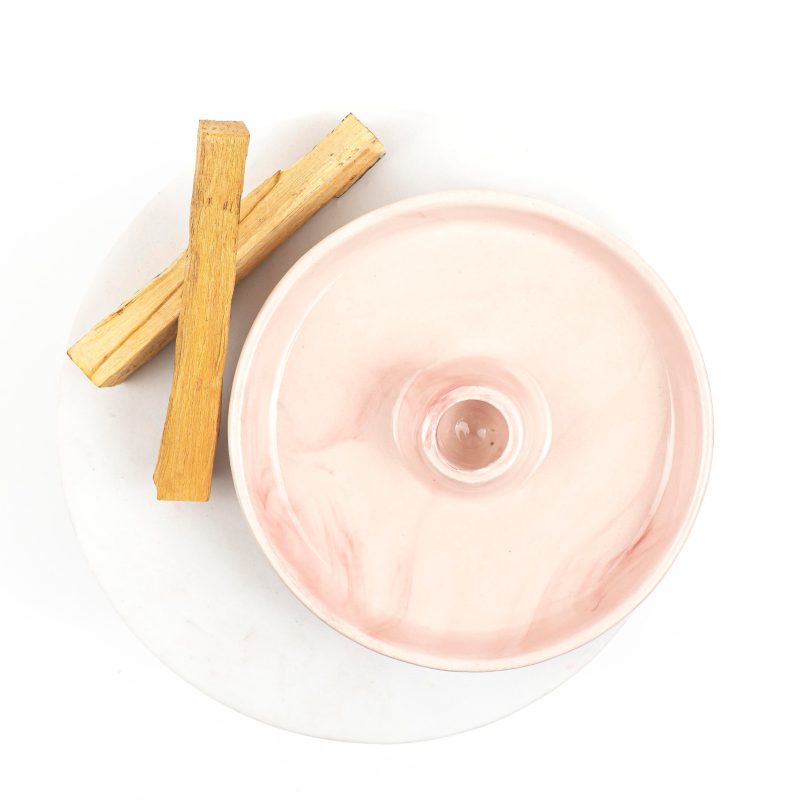 pembe seramik palo santo tütsülük